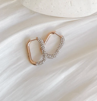 Sparkle + Shine Hoops | Rose Gold
