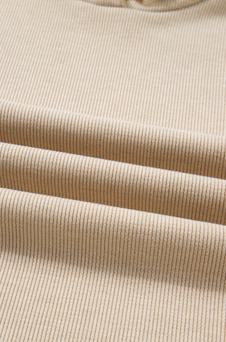 Oatmeal & Lace Corduroy Set | Hoodie + Pants