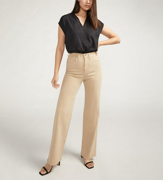 Light Gray Highly Desirable Trouser in Khaki by Silver Jeans Co.