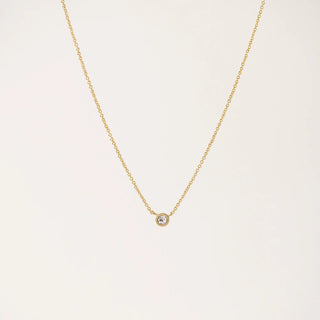 Solitaire Necklace in Gold