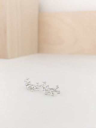 Stardust Climber Earrings in Clear