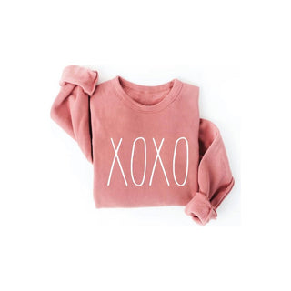 Dark Salmon The Ultra-Cozy Sweatshirt "XOXO"