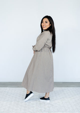 Thelma Dress in Cotton Plaid