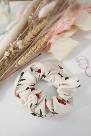 Organic Cotton Hair Scrunchie - Ditzy Blooms