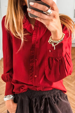 Lush Red Blouse