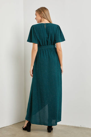 Dark Slate Gray Hunter Green Midi Dress