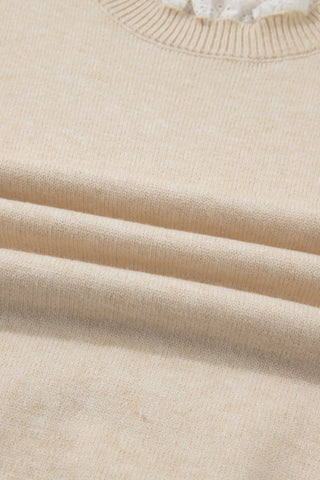 Tilda Lace Sweater | French Cream