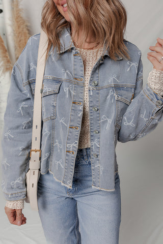 Tied with a Bow Denim Jacket