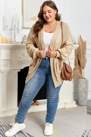 Cable Knit Cardigan | Plus Size