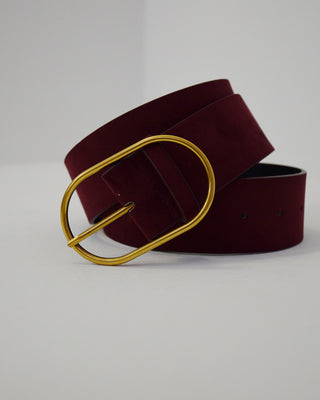 Nicetas Wide Bordeaux Belt