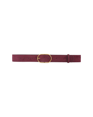 Nicetas Wide Bordeaux Belt