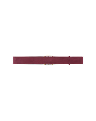 Nicetas Wide Bordeaux Belt