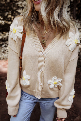 Daisies + Cream Cardigan
