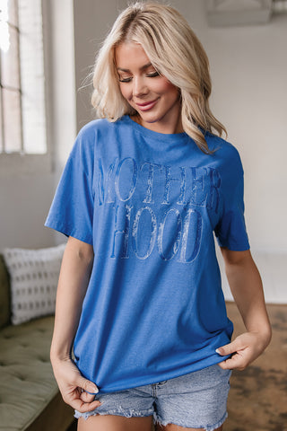 Motherhood Graphic Tee | True Blue