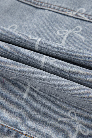 Tied with a Bow Denim Jacket
