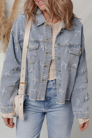 Tied with a Bow Denim Jacket