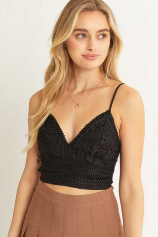 Festival Crop Top in Black