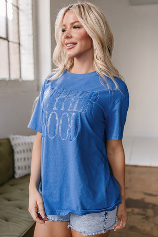 Motherhood Graphic Tee | True Blue