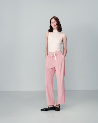 Nicolas Corduroy Trousers in Pink Rose