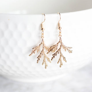 Lavender Juniper Branch Earrings