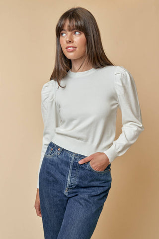 Tan Laikyn Puff Sleeve Top