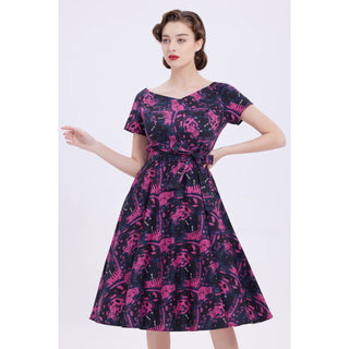 Lavender Taylor’s Cats Swing Dress